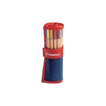 STABILO Feutre à pointe fine point 88, trousse enroulable de 25