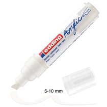 Marqueur Acrylic Edding 5000 - Pointe Large biseautée - Blanc