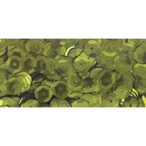 Paillettes, 6mm bombées, boîte 6g, lavable, olive