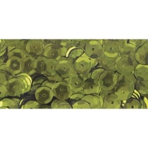 Paillettes, 6mm bombées, boîte 6g, lavable, olive