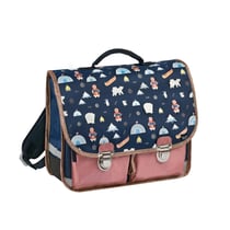CARTABLE 38 VINTAGE - 2 COMPARTIMENTS Louise & Arthur - 38x30x14 cm