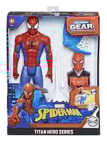 Figurine spider-man blast gear 30 cm - titan hero series, marvel - hasbro - e7344