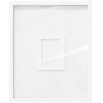 Livre d'or cadre bois blanc- 24 x 30 cm