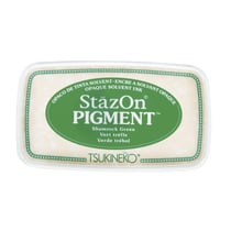 StazOn Tampon encreur pigmenté, vert foncé, 9,6x5,5x2,2cm