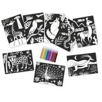 Kit créatif enfant Velours Animaux avec feutres