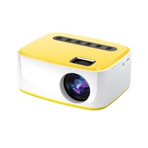 Mini Vidéoprojecteur HD Portable 400 Lumens LED Avec Fonction Écran Partagé Jaune YONIS