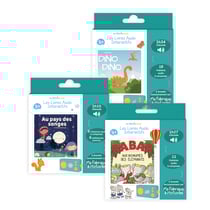 Pack 3 livres audio interactifs A écouter sur la conteuse interactive Ma Fabrique à Histoires - Babar, Dino Dino, Aux Pays des Songes