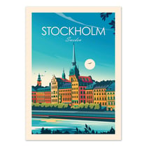 Affiche 50x70 cm - Stockholm - Studio Inception