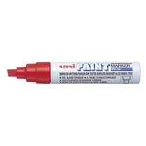 Marqueur PAINT Marker PX30 pointe biseautée large 4 - 8,5mm Rouge UNI-BALL