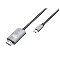 Avizar Câble HDMI 4K 60Hz Haute Résolution vers USB-C 1,8m Gris