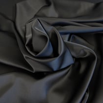 Tissu Satin Duchesse extensible Noir