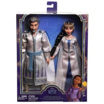 Coffret 2 poupées roi magnifico et reine amaya de rosas - disney wish, asha - mattel - hrc18