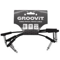 GROOVIT® – Pack de 3 Câbles Patch Plats 10 cm