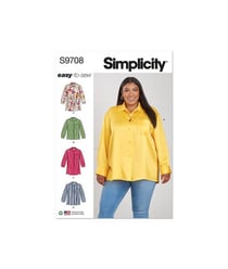 Patron Simplicity 9708 - Chemisier du 48 au 66 FR taille n°FR 58-66