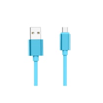 Jaym Câble Micro-USB vers USB-A 2,4A Charge et Synchronisation Collection POP 1,7m Bleu