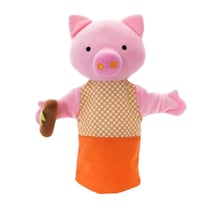 Marionnette Cochon en tenue Bleu - Eurekakids