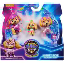 Coffret la super pat patrouille le film - 3 figurines stella : bebe - mighty pup - du film chiots - spin master 20144103