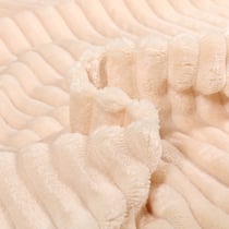 Tissu Doudou Ultra doux côtelé Beige