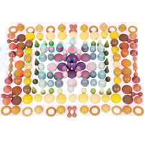 Formes en bois colorées 168 pcs - TickiT