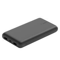 Belkin Batterie Externe 20000mAh 3 Sorties 2 USB-A et 1 USB-C Haute Capacité Noir