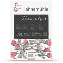 Bloc - Dessin - Nostalgie - A4 - Crayon, fusain, pastel - 190g - 50 feuilles - Hahnemühle