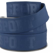 Bobine 20m élastique 3d sport 40mm Bleu marine 40mm