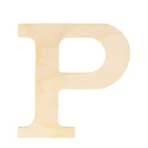 Lettre P - 11.5 cm - bois - Artemio