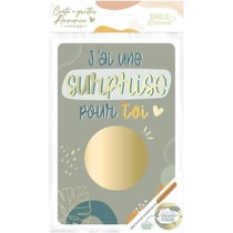 Carte à gratter - Annonce naissance originale - Tu vas être grand frère - 15x10cm