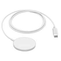 Bwoo Chargeur MagSafe pour iPhone Charge 15W avec Câble USB-C 1m Compact Blanc