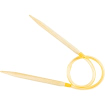 Aiguilles à tricoter circulaires, L : 40 cm, dim. 7 mm, 1 pièce