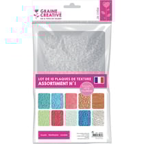 Plaques de texture Fimo N°1 10 pièces