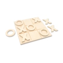 Jeu de Morpion en bois 15,5 cm