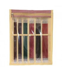 Set Aiguilles doubles pointes N°2,5 à 5 - 20 CM ROYALE - Knitpro Multicolore
