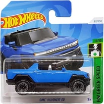 Vehicule gmc hummer ev hot wheels 1/64 - hw green speed 6/10 - mattel - htb83 - petite voiture metal