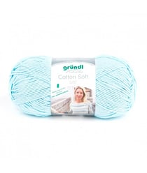 Fil à tricoter Cotton Soft Uni 100GR - Grundl - Certifié Oeko-tex 01 Bleu