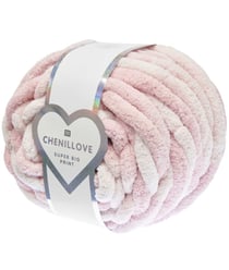 Pelote Chenillove Super Big Print 300g – Rico Design : Douceur XXL pour des Créations Moelleuses 02 Rose