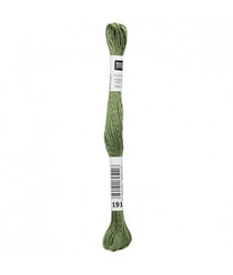 Fil à broder mouliné Uni - Rico Design 191 Vert