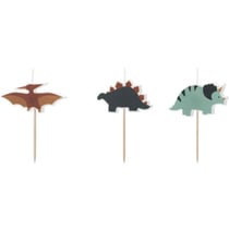 3 Bougies Dino Triceratops