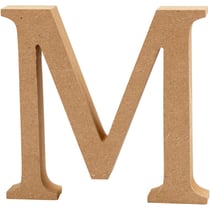 Lettre, M, H : 13 cm, ép. 2 cm, 1 pièce