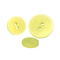 Lot de 6 boutons 2 trous satiné vert clair