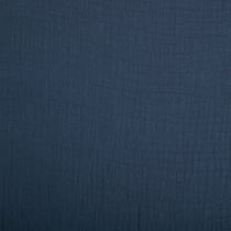 Tissu Double gaze de coton uni Gris ardoise - Au mètre