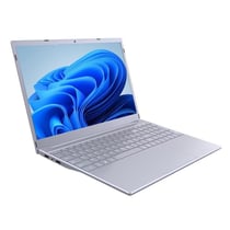 Ordinateur Portable 15.6 Pouces 12GB+128GB Windows 10 Quad Core Argent YONIS