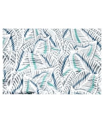 Tissu coton feuilles de 160 cm de largeur darwin bleu vendu par 50 cm