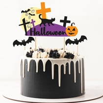 Cake topper assortis thème Halloween (x3)