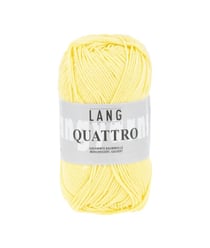 Fil à tricoter 100% coton QUATTRO - Lang Yarns 13 Jaune