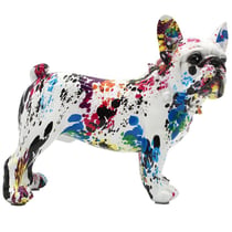 Décoration en résine Bouledogue Pop Art