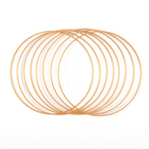 Lot de 8 anneaux créatifs Vaessen Creative - Métal - Or - Ø 25 cm