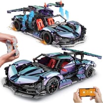 Voiture Drift Racing radiocommandée à construire - 2 443 pièces - HOGOKIDS