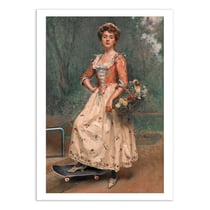 Affiche 50x70 cm - Skater girl - Jonas Loose
