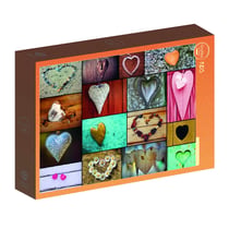 Puzzle 500 pièces - Collage Coeurs - Grafika